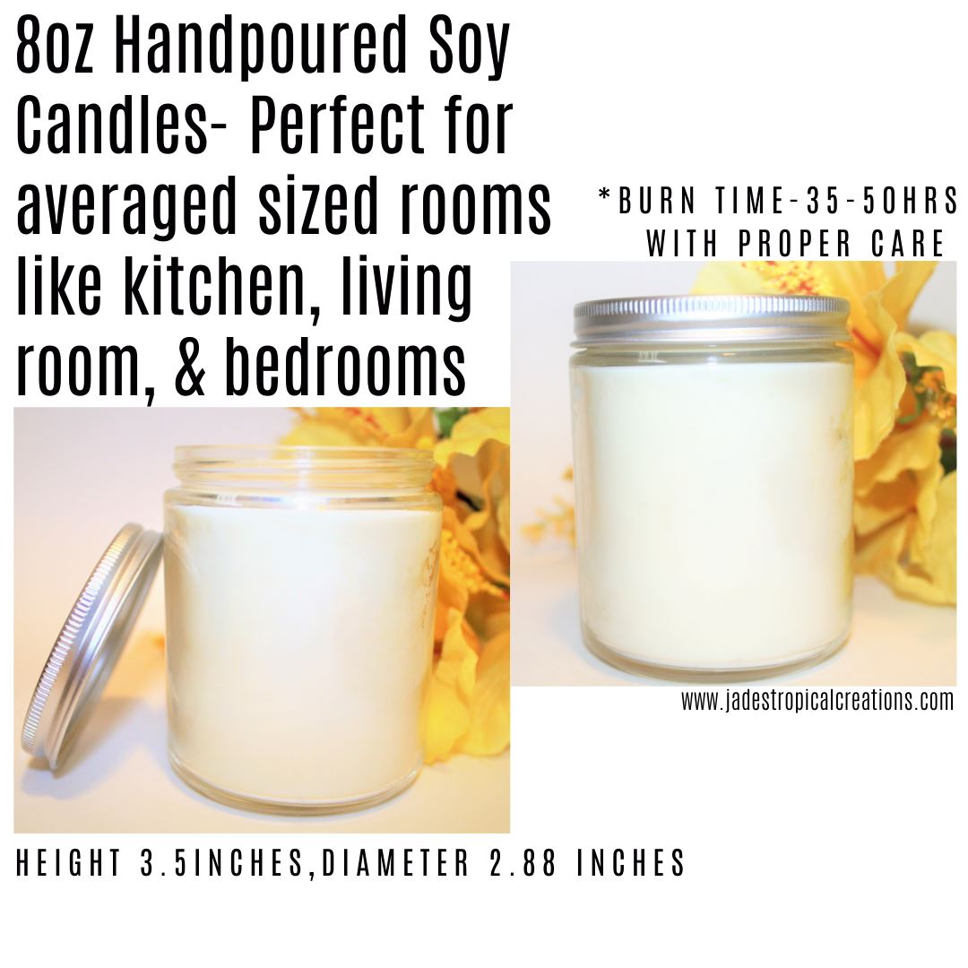 Fall Scented Candles Status Jar Candle Jade's Tropical Creations