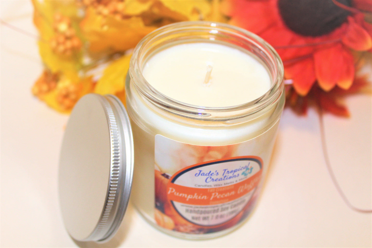 Fall Scented Candles Status Jar Candle Jade's Tropical Creations