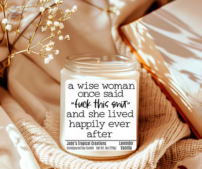 Wise Woman Sarcastic Candle