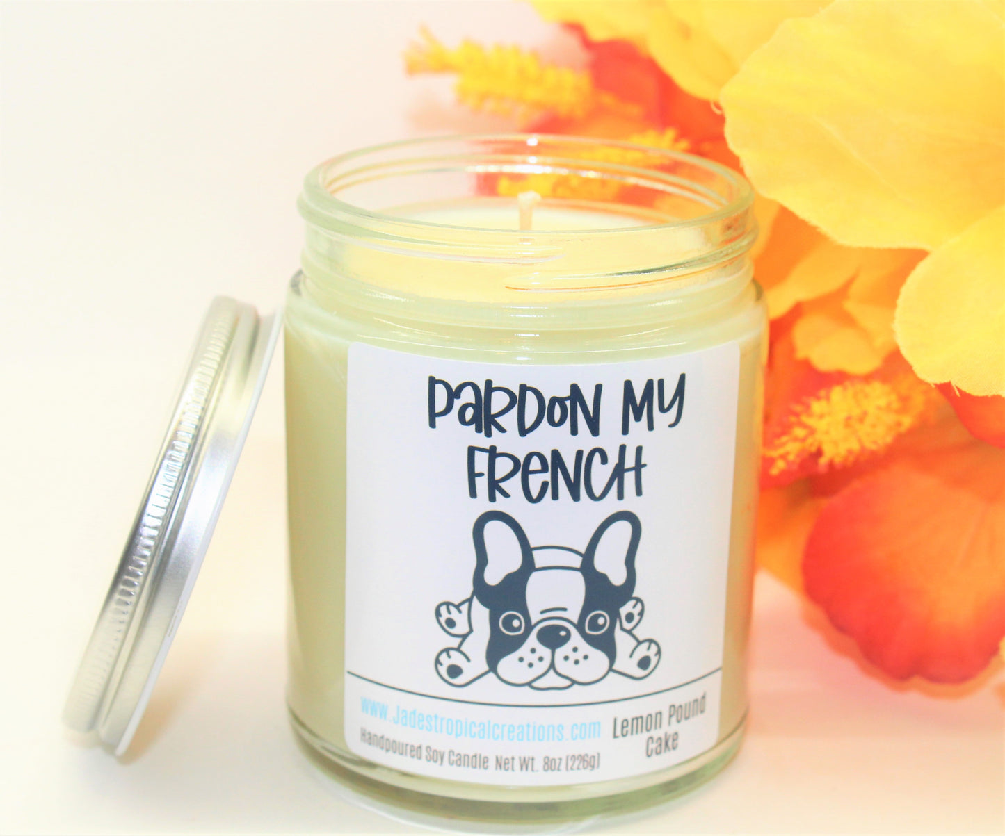 Pardon My French Funny Candles