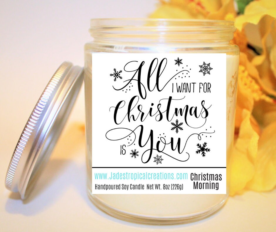 All I Want For Christmas Candle