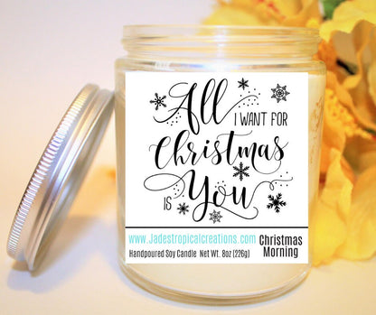 All I Want For Christmas Candle