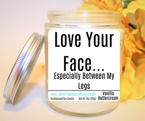 Image of Love Your Face Naughty Candle