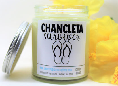 Chancleta Survivor Candle