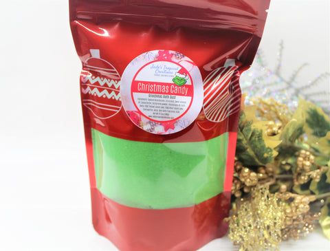 Image of Grinch Dust Christmas Bath Bomb Powder