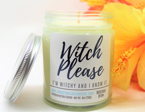 Witch Please Candle