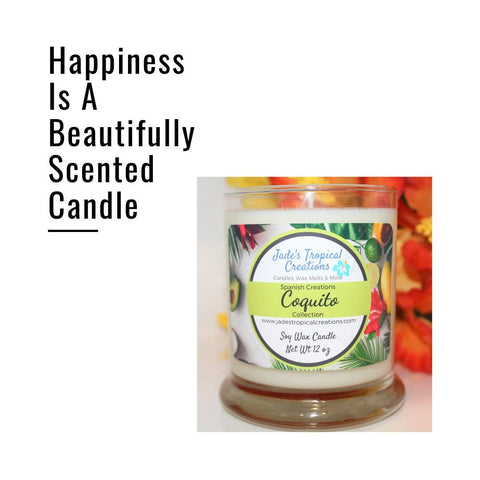 Image of Bah Humbug Christmas Candle Status Jar Candle Jade's Tropical Creations 