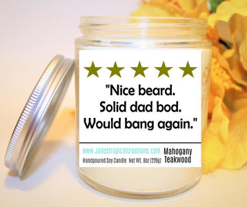 Dad Bod Candle Status Jar Candle Jade's Tropical Creations 