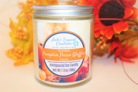 Fall Scented Candles Status Jar Candle Jade's Tropical Creations 