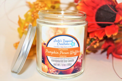 Image of Fall Scented Candles Status Jar Candle Jade's Tropical Creations 