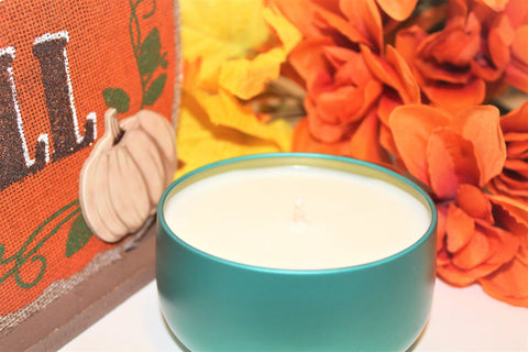 Image of Fall Scented Tin Candle tin candle Jade's Tropical Creations 