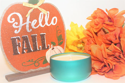 Image of Fall Scented Tin Candle tin candle Jade's Tropical Creations 