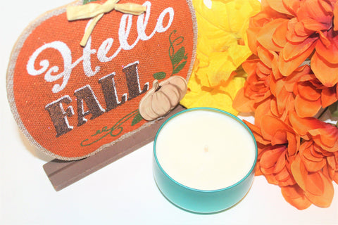 Image of Fall Scented Tin Candle tin candle Jade's Tropical Creations 