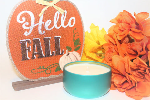 Image of Fall Scented Tin Candle tin candle Jade's Tropical Creations 