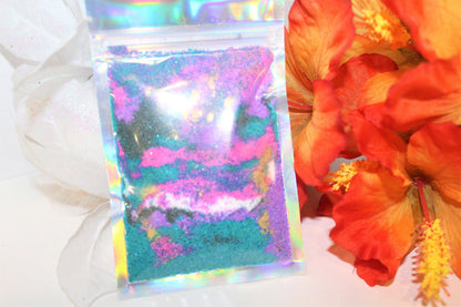 Galaxy Bath Bomb Holo Powder Bath Dust Jade's Tropical Creations 