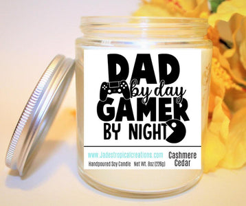 Gamer Dad Candle Status Jar Candle Jade's Tropical Creations 