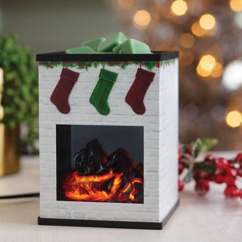Image of Holiday Fireplace Wax Warmer Candle & Oil Warmers JadesTropicalCreations 