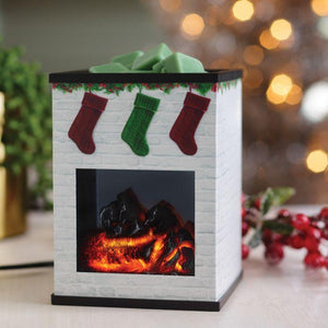 Holiday Fireplace Wax Warmer Candle & Oil Warmers JadesTropicalCreations 