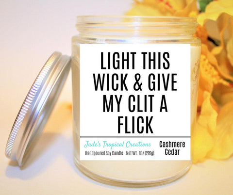 Image of Light This Wick Candle, Dirty Candle, Gift For Her, Sexy Candle, Gift For Wife, Naughty Gift, Girlfriend Gift, Inappropriate Gift, Clit Gift i_did 