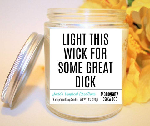 Image of Light This Wick Candle, Dirty Candles, Girlfriend Gift, Sexy Valentine Gift, Gifts For Him, Naughty Gift, Gifts For Her, Inappropriate Gift i_did 