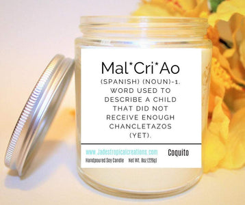 Malcriao Spanish Candle Status Jar Candle Jade's Tropical Creations 