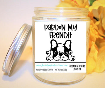 Pardon My French Funny Candles Status Jar Candle Jade's Tropical Creations 