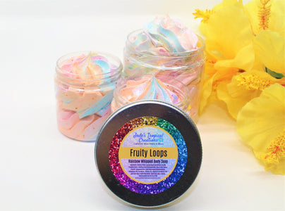 Rainbow Whipped Sugar Scrub body scrub Jade's Tropical Creations 