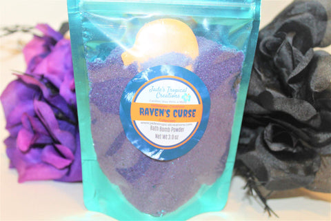 Image of Ravens Curse Halloween Bath Powder Bath Dust Jade's Tropical Creations 