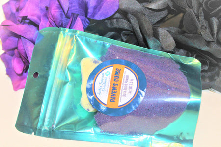Ravens Curse Halloween Bath Powder Bath Dust Jade's Tropical Creations 
