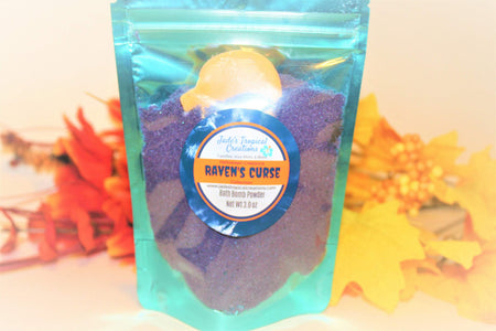 Ravens Curse Halloween Bath Powder Bath Dust Jade's Tropical Creations 