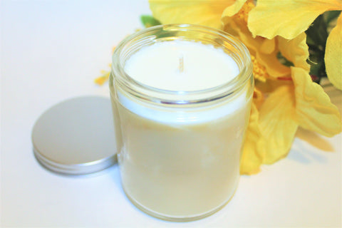 Image of Sweet Scented Glass Candles Status Jar Candle Jade's Tropical Creations 