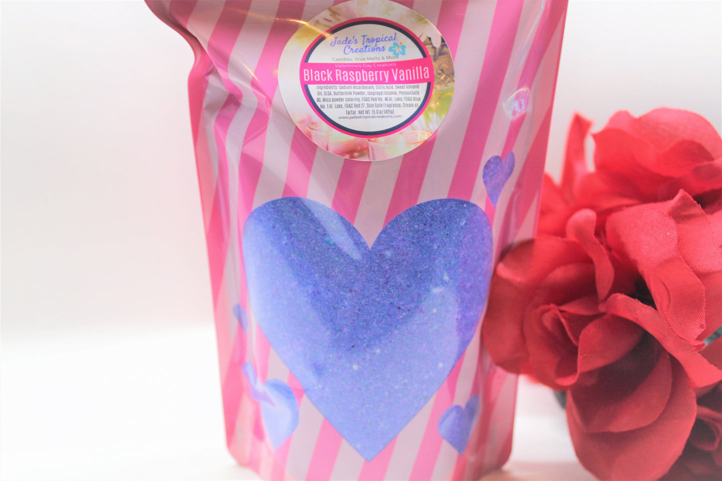 Valentine Bath Bomb Powder Bath Dust jadestropicalcreations 